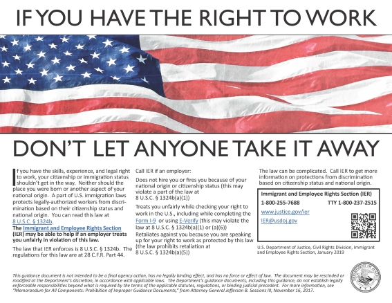 Right to Work poster